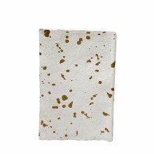 Additional picture of Laisse Soft-Cover Handmade Book, Speckled Gold, 4.7" x 7.1", 180 Pages