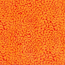 Additional picture of Lamali Decorative Lokta Paper, Kikuo - White, Orange Silkscreen