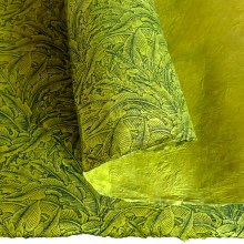 Additional picture of Lamali Decorative Lokta Paper, Greenery Small - Yellow, Avocado Silkscreen