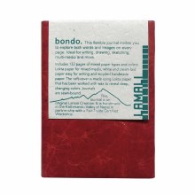 Additional picture of Lamali Bondo Soft-Cover Handmade Journal, Red