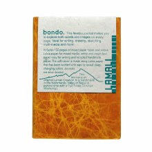 Additional picture of Lamali Bondo Soft-Cover Handmade Journal, Orange