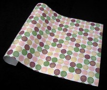 Additional picture of Lolli in Pink, Apple Green, Plum & Gold on White Paper