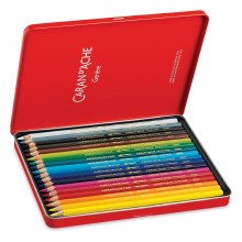 Additional picture of Caran d'Ache Supracolor Soft Aquarelle Pencil Set -  Assorted Colors, Set of 18