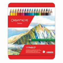 Additional picture of Caran d'Ache Pablo Colored Pencil Set - Assorted Colors, Set of 18