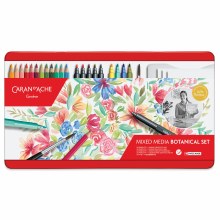 Additional picture of Caran d'Ache Mixed Media Botanical Set