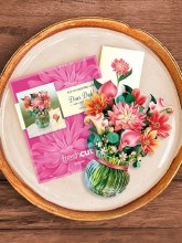 Additional picture of Mini Dear Dahlia FreshCut Paper Flower Bouquet