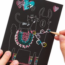 Additional picture of Mini Scratch & Scribble Art Kits - Funtastic Friends