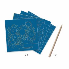 Additional picture of Inspired By Scratch Art Kits, Van Gogh Kit