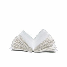 Additional picture of Laisse Soft-Cover Handmade Book, White, 3.5" x 4.7", 144 Pages