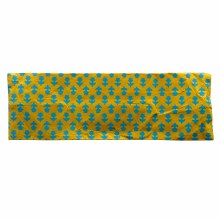 Additional picture of Lokta Paper Handmade Pouches, Yellow/Blue, 2.6" x 7.5"