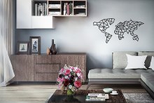 Additional picture of Eco-Wood-Art Mechanical Wooden 3D Puzzle, World Map Wall Decor Puzzle Kit
