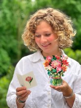 Additional picture of Mini Dear Dahlia FreshCut Paper Flower Bouquet