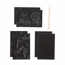 Additional picture of Mini Scratch & Scribble Art Kits - Safari Party