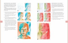 Additional picture of Creative Portraits in Watercolor: Learn to Paint Faces and Characters with Beginner-Friendly Lessons - Explore Watercolor, Ink, Goauche, and More