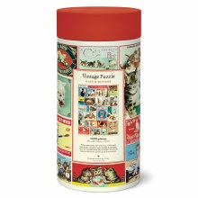 Additional picture of Cavallini & Co. Vintage Inspired 1,000 Piece Puzzle, Cats & Kittens