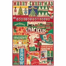 Additional picture of Cavallini & Co. Vintage Inspired 1,000 Piece Puzzle, Christmas