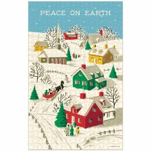 Additional picture of Cavallini & Co. Vintage Inspired 1,000 Piece Puzzle, Peace on Earth