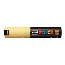 Additional picture of POSCA, PC-8K Broad Chisel, Straw Yellow
