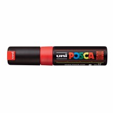 Additional picture of POSCA, PC-8K Broad Chisel, Fluorescent Red