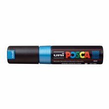 Additional picture of POSCA, PC-8K Broad Chisel, Metallic Blue