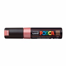 Additional picture of POSCA, PC-8K Broad Chisel, Metallic Red