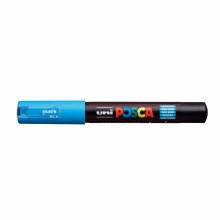 Additional picture of POSCA, PC-1M Extra-Fine Tapered, Light Blue