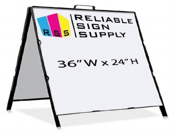 36" W x 24" H  METAL A-FRAME