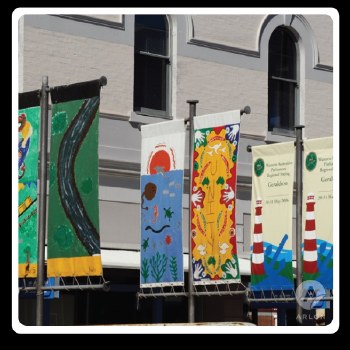 POLE BLOCKOUT BANNER 18oz 38"x 164'