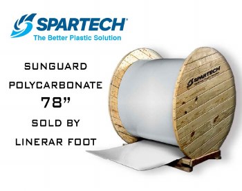78" SUN GUARD POLYCARB .150 WHITE ROLL STOCK