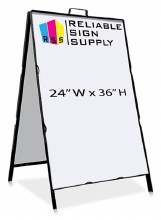 24" W x 36" H METAL A-FRAME