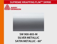 AVERY SW900-805 SATIN SILVER METALLIC 60"