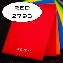 3/16" ACRYLIC RED 2793 4' x 8'