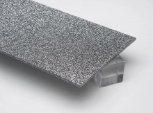 1/8" ACRYLIC GLITTER SILVER 1 SIDE 4' x 8'