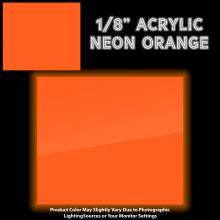 1/8" ACRYLIC NEON ORANGE 182 4' x 8'