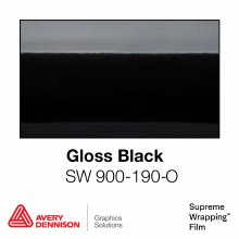 AVERY SW-900-190 GLOSS BLACK 60"x 1yd