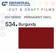 24" GENERAL FORMULATION 500 SERIES BURGUNDY 534
