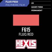 HEXIS FLUORESCENT RED  48"x 1 yd