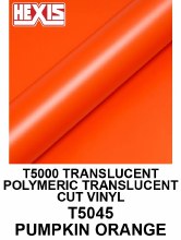 Hexis Translucent Pumpkin Orange 48"