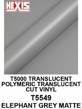Hexis Translucent Elephant Grey 48"
