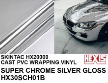 HEXIS HX30SCH01B SUPER CHROME SILVER GLOSS 60"x1yd