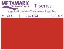 METAMARK T-Series Translucent Cardinal 48"