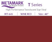 METAMARK T-Series Translucent Wine Red 48"