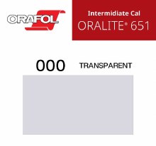 24" ORACAL 651 INTERMEDIATE CALENDER CUT VINYL CLEAR 000