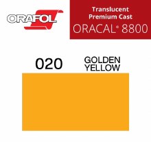 48" ORACAL 8800 TRANSLUCENT PREMIUM GOLDEN YELLOW 020 10 yd Roll