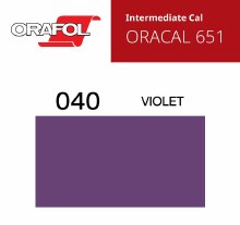 24" ORACAL 651 INTERMEDIATE CALENDER CUT VINYL VIOLET 040