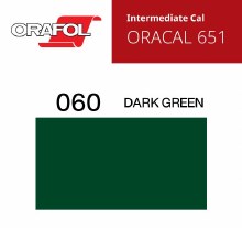 30" ORACAL 651 INTERMEDIATE CALENDER CUT VINYL DARK GREEN 060