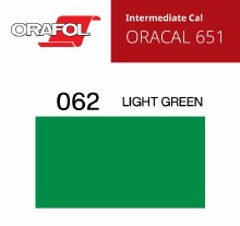 30" ORACAL 651 INTERMEDIATE CALENDER CUT VINYL LIGHT GREEN 062