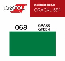 30" ORACAL 651 INTERMEDIATE CALENDER CUT VINYL GRASS GREEN 068
