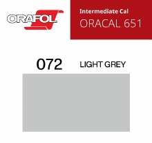 24" ORACAL 651 INTERMEDIATE CALENDER CUT VINYL LIGHT GREY 072