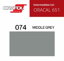 24" ORACAL 651 INTERMEDIATE CALENDER CUT VINYL MIDDLE GREY 074